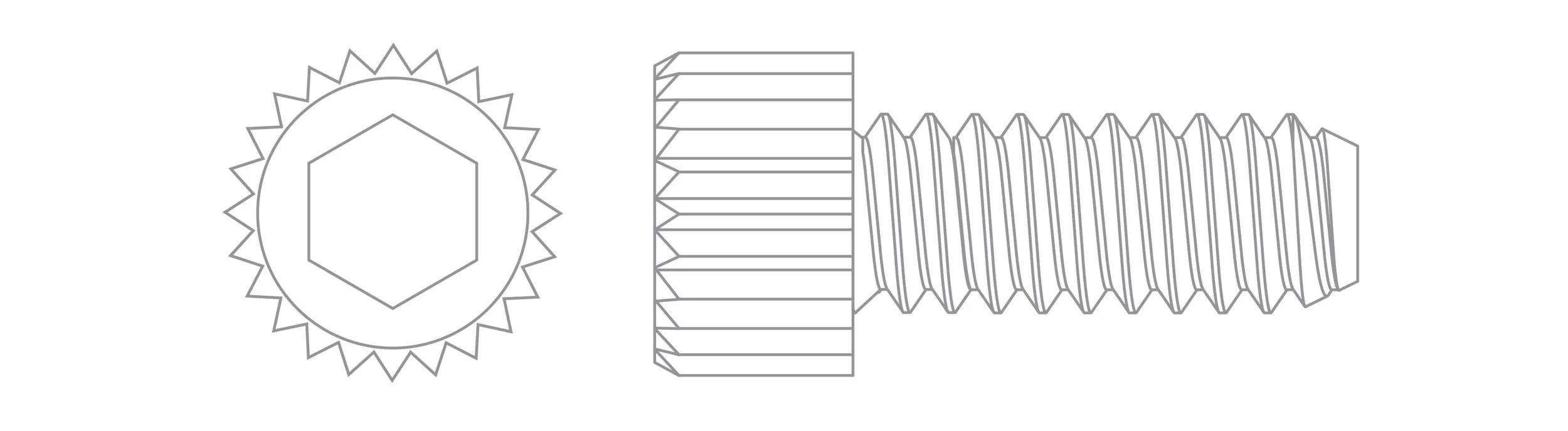 How to Draw a HEX SOCKET HEAD CAP SCREW