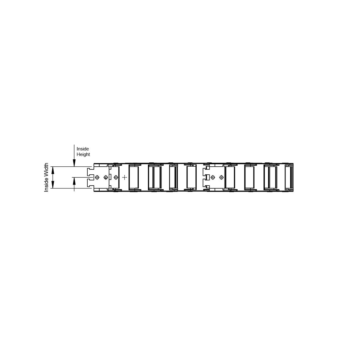 Cable Chain - Fixed/Openable - Line Drawing