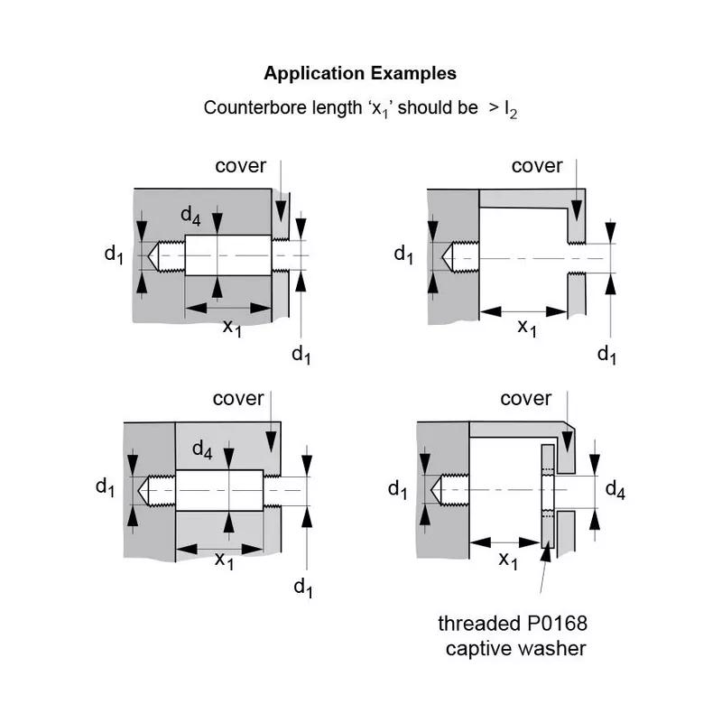 Captive Screws - Cap Head - Application Examples
