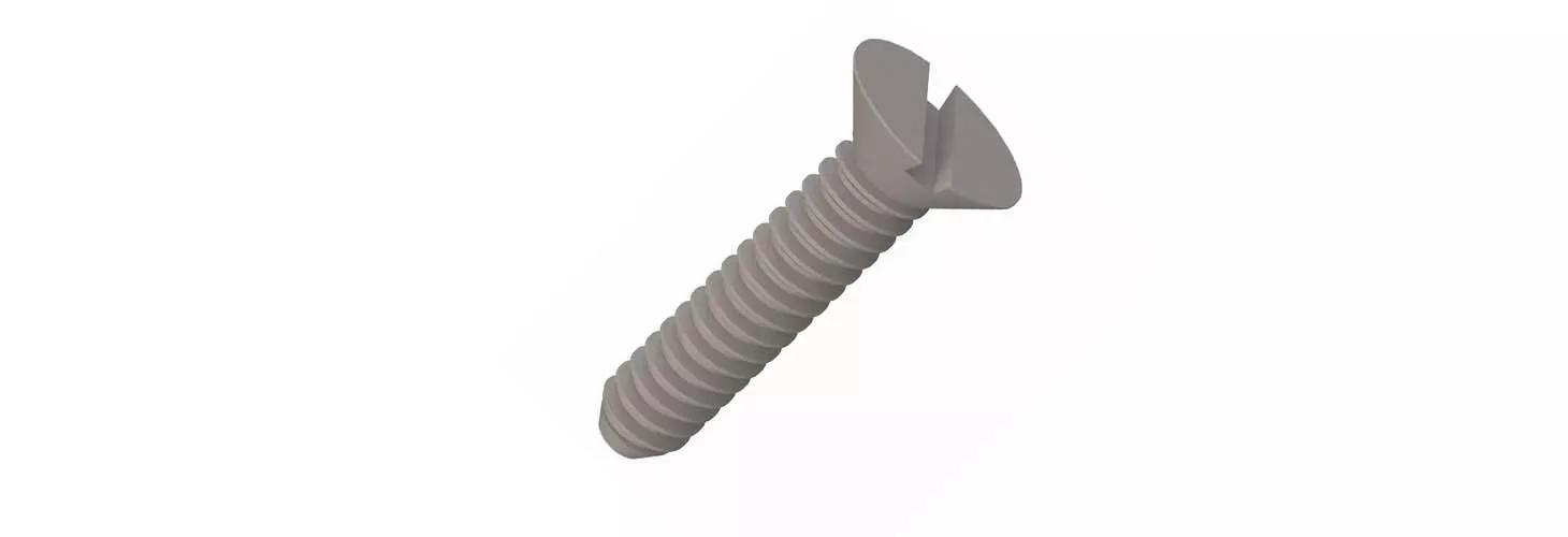 Flat head screw