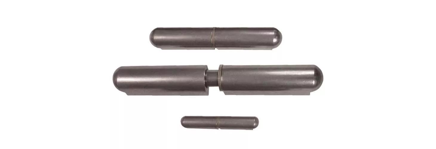 2” Weldable Barrel Hinges – 2 Inch x 5/8 Inch – Heavy Duty Steel – Wel