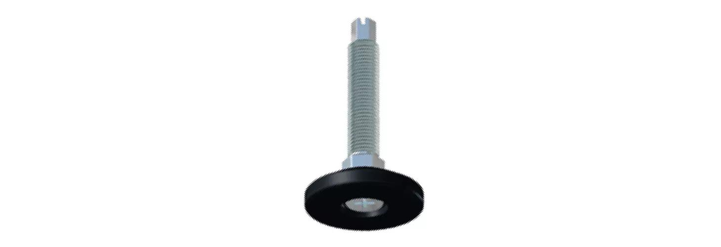 ​Stud mount levelling feet – plastic rigid base