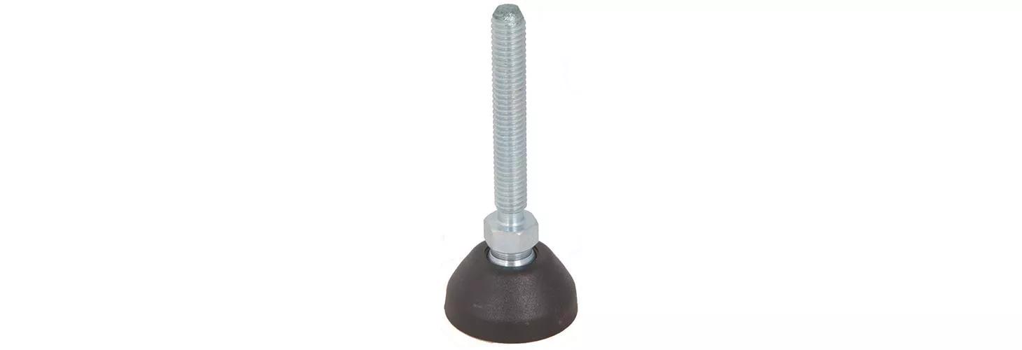 ​Stud mount levelling feet – plastic swivel base