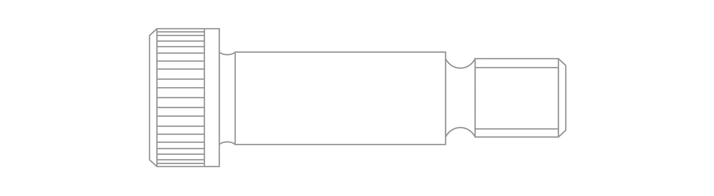 Hex-socket shoulder screws