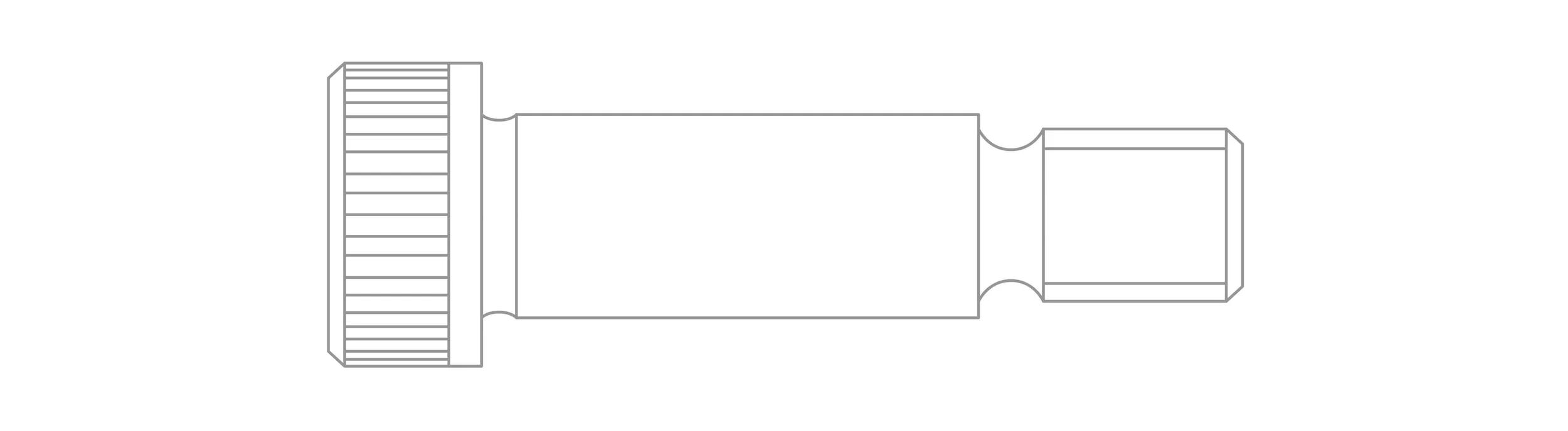 Hex-socket shoulder screws