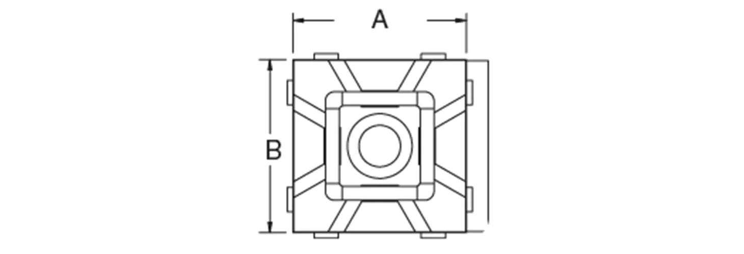 Adhesive cable tie mounts