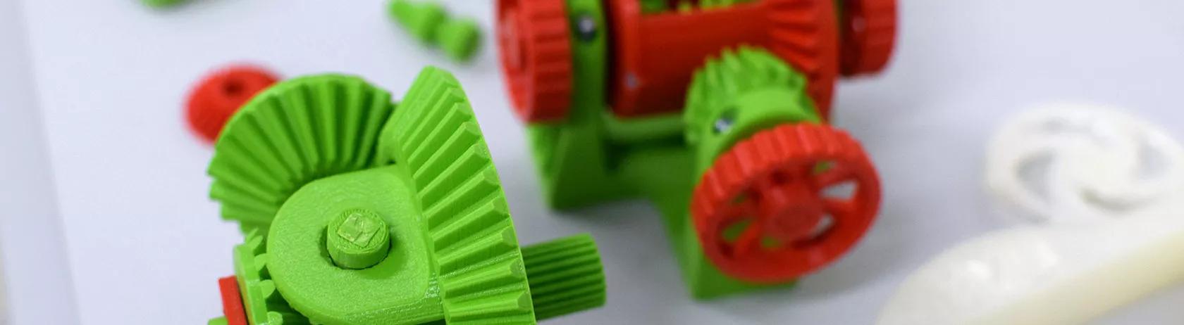 Plastic mechanical gear prototypes