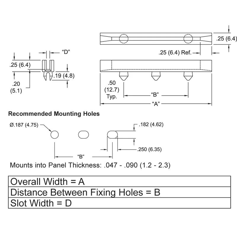 P160024_Horizontal_Card_Guides-Snap_In_Deep_Channel - Line Drawing