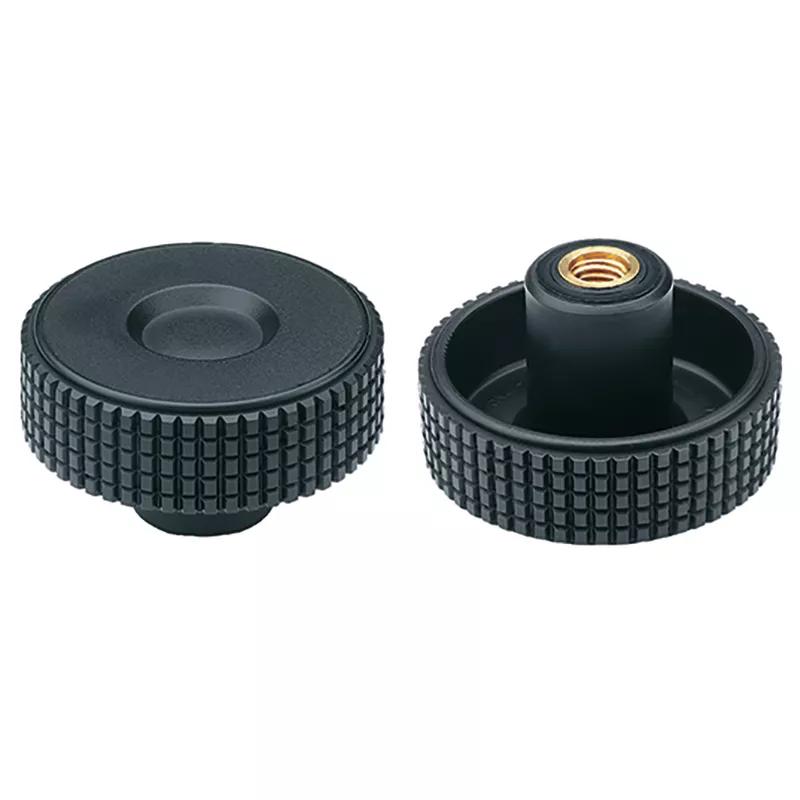 Diamond Knurled Knobs - Threaded Insert/Threaded Stud