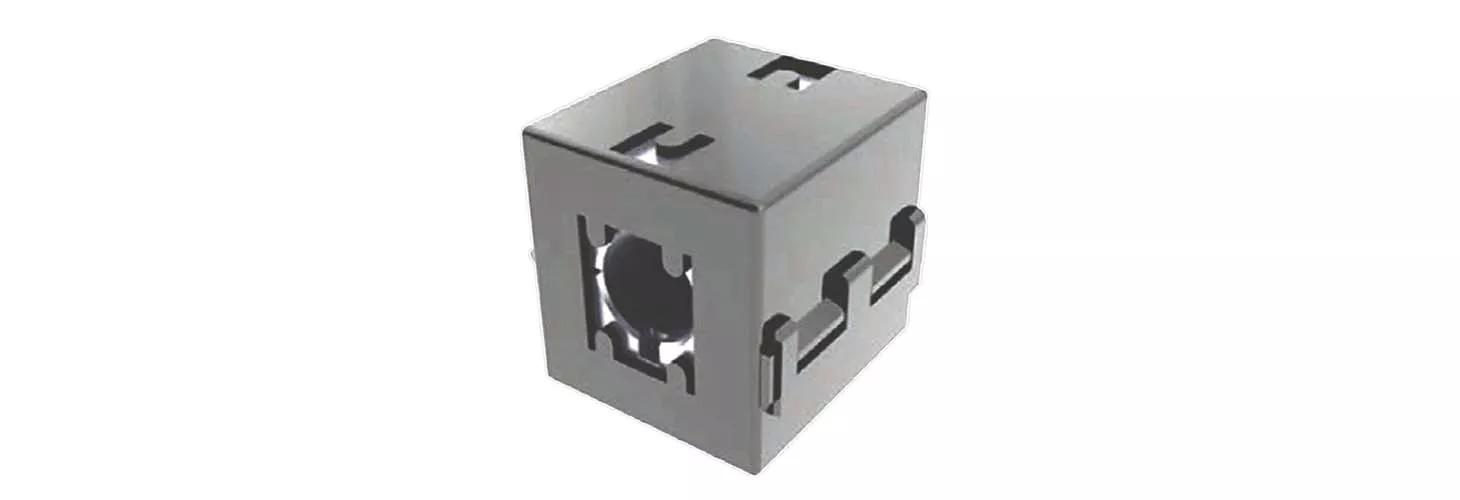 Square plastic ferrite sleeve