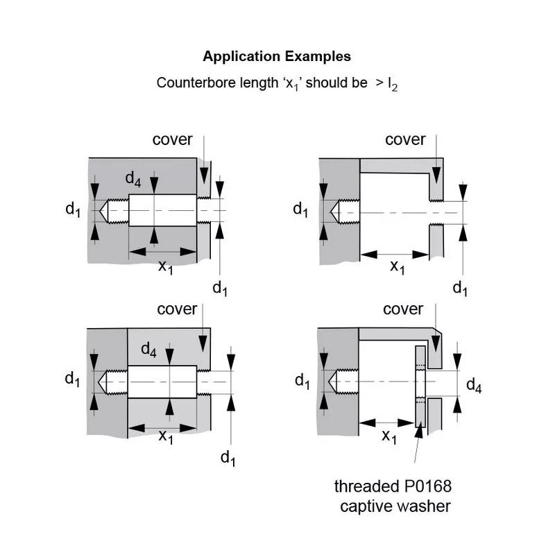 Captive Thumb Screws - Long Head - Application Examples