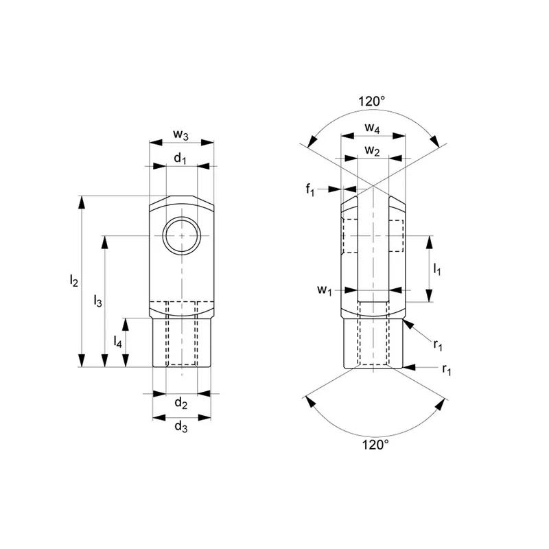 Buy Clevis Joint with Pin | 20194413 | Essentra Components