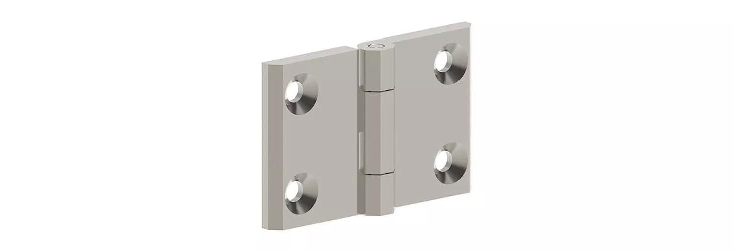 Threaded-stud mount leaf hinge