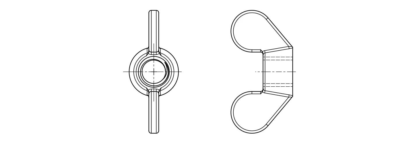 Plastic wing nut style 3