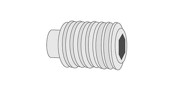 Dog point set screw