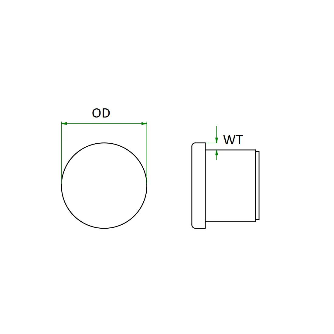 Round Glide - Line Drawing