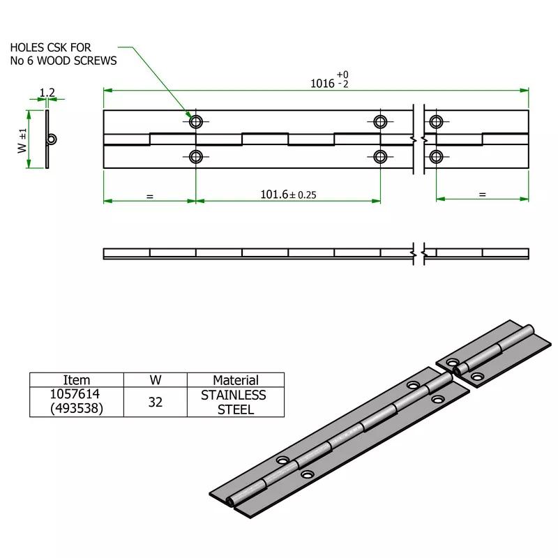 Continuous Hinges - Metal