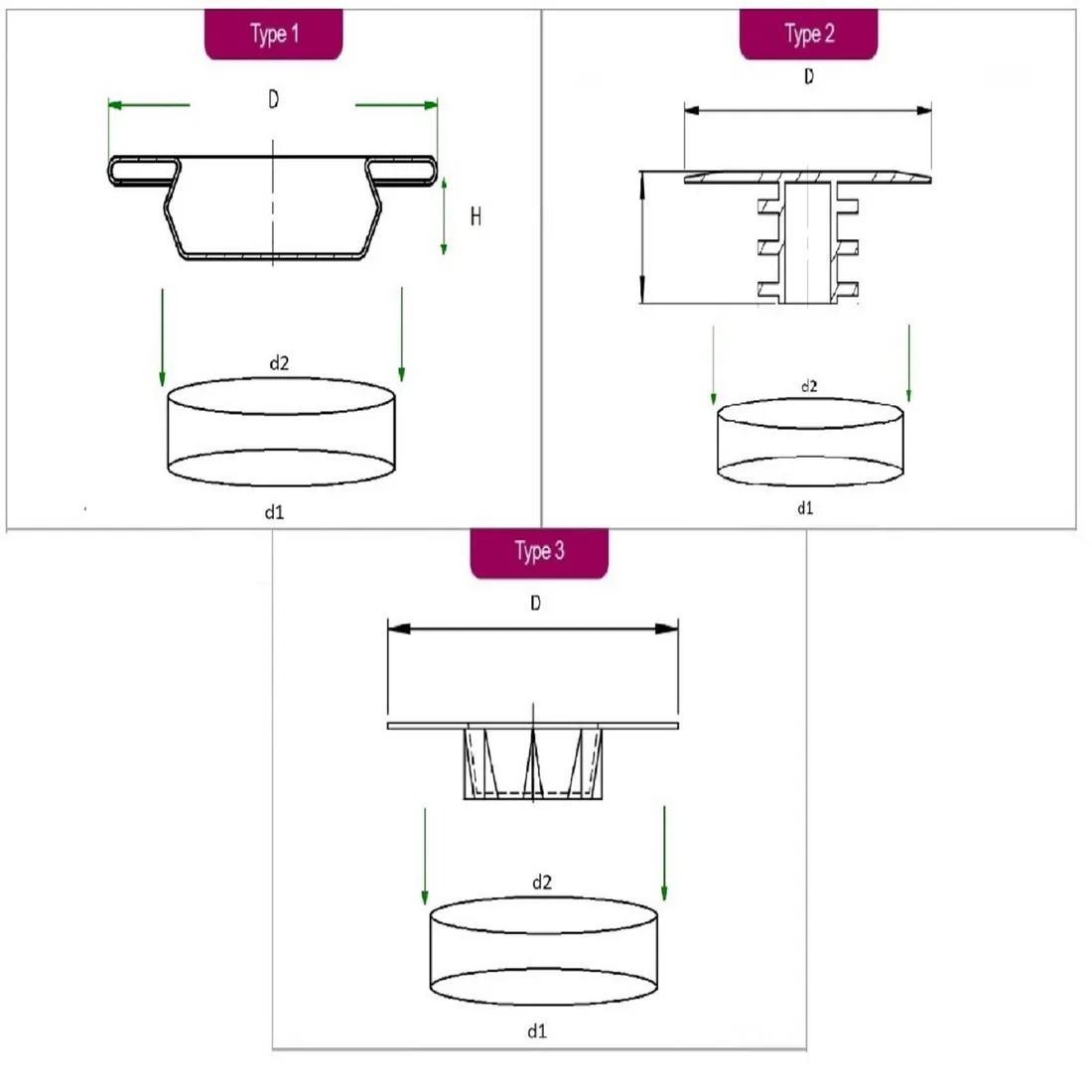 Face Protectors - Barreled - Line Drawing