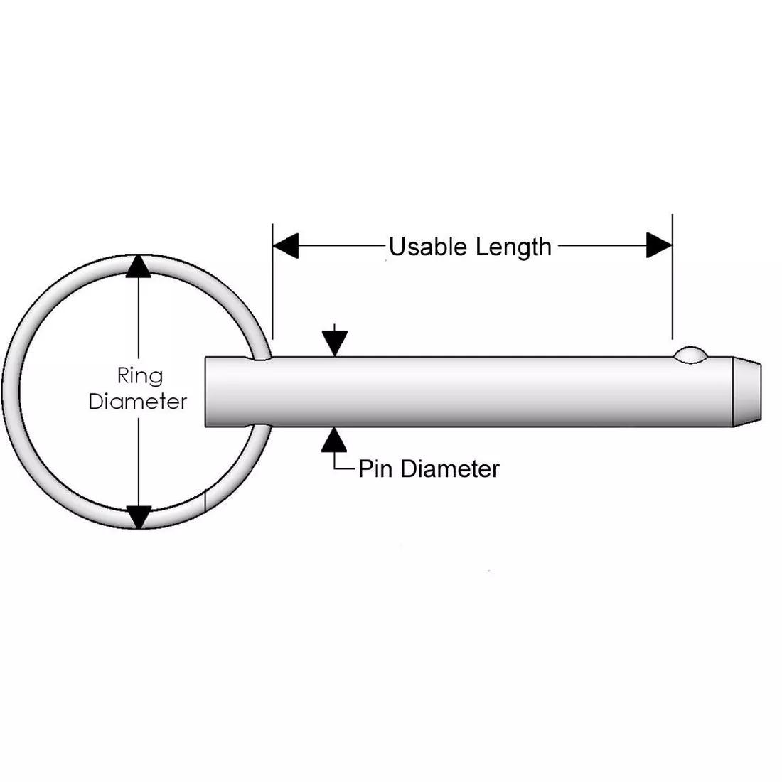 Ring Detent Pin - Line Drawing