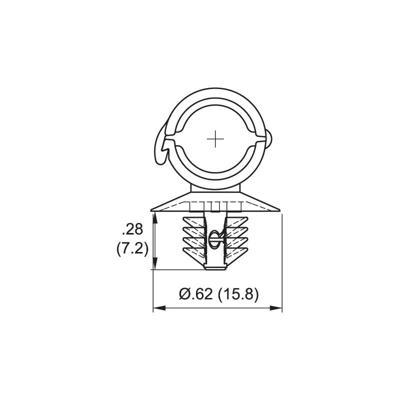 P110034_Cable_Clamps_-_Fir_Tree_Mount_Hinged_Locking_Top - Line Drawing