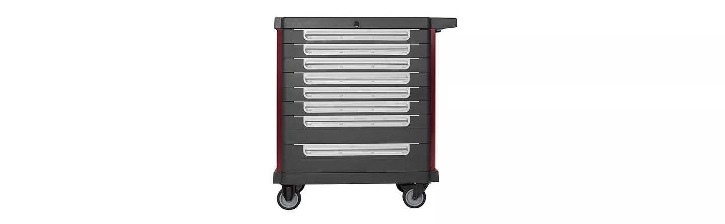 Multi-draw cabinet on castors