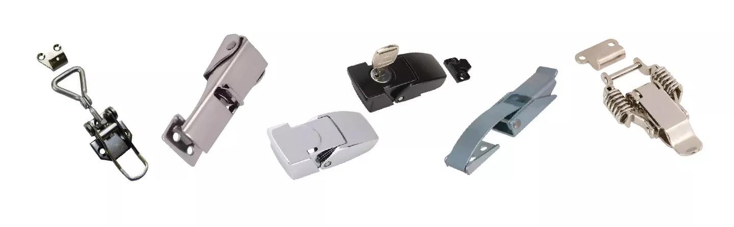 Selection of Essentra’s toggle latches and draw latches