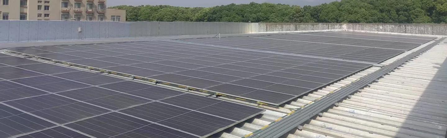 Solar panels at Ningbo manufacturing site