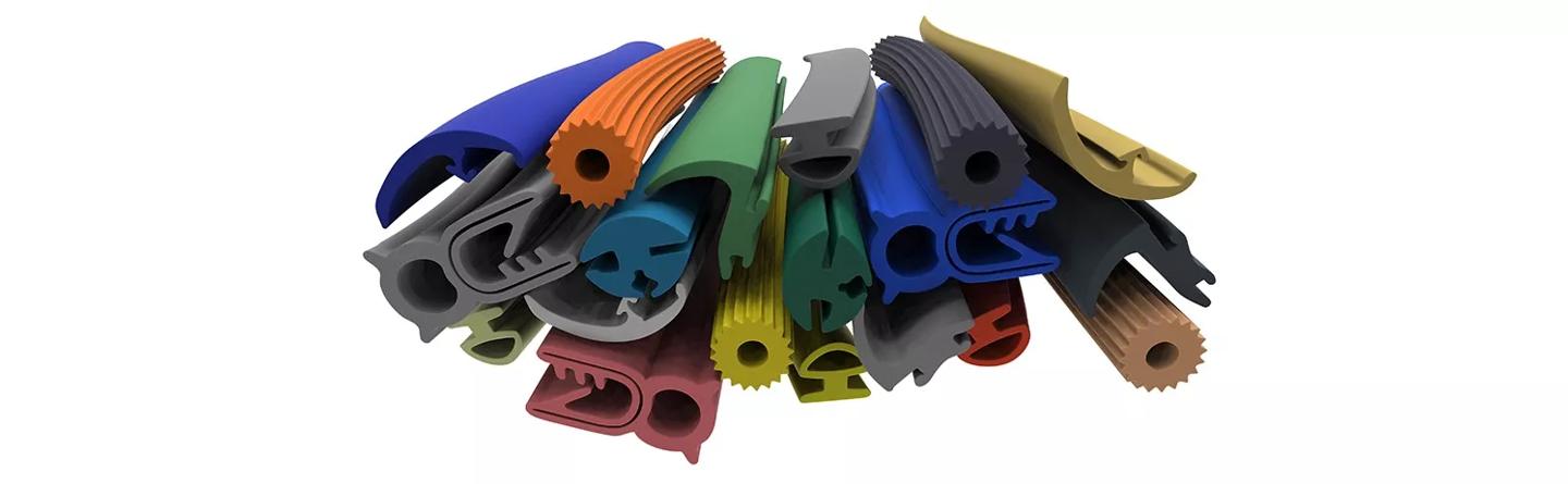 Range of colourful EPDM & Silicone gasketing and sealing products