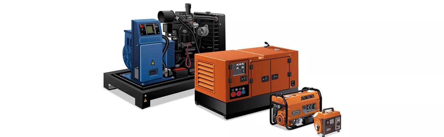 various sized generators 