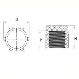 Threaded Protection Caps - Metric Threads