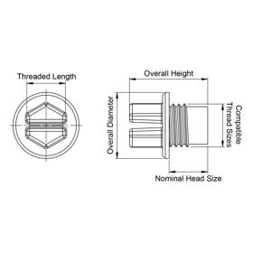 Slottex Plugs - Line Drawing