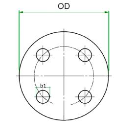 Bolt Hole Flange Protectors - Line Drawing