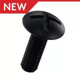 Cross Slotted Mushroom Head Screws-Black