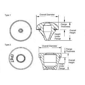 P110575-IP67-Sealing-Grommets - Line Drawing