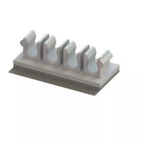 P110476_Fibre_Clips-4_Slot_3mm_Adhesive_Mount_Photo2