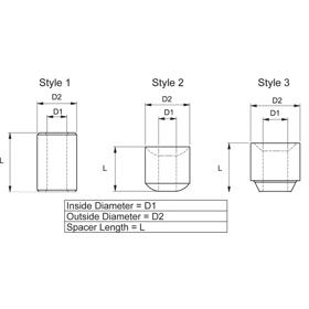 P160162_Non_Threaded_Spacer-Ceramic - Line Drawing