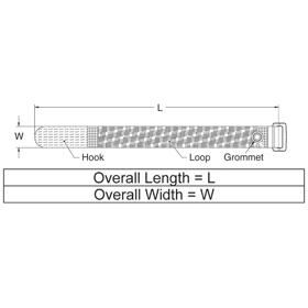 P110346_Hook_and_Loop-Cinch_Straps_Centering_Grommet - Line Drawing