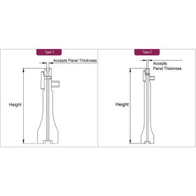 P160031_Vertical_Card_Guides-Threaded_Plastic_Pin - Line Drawing