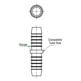 Walking Aid Feet - Rubber - Line Drawing