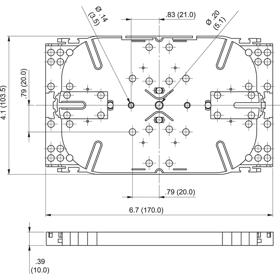 P110535_Fibre_Splice_Trays-System_Storage - Line Drawing