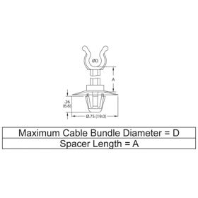 P110462_Fibre_Bend_Limiting_Tubing-_Clips_Standoff - Line Drawing