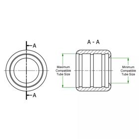 Anti Rattle Rings - Line Drawing