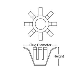 Bore Hole Plugs - Line Drawing