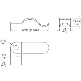 P110067_Spring_Clips-Screw_Mount_Plastic - Line Drawing
