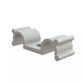 Cable Clamps - Dual Half U, Screw Mount