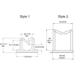 P110135_Wire_Saddle-Adhesive_Mount - Line Drawing