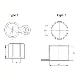 Tear Tab Caps - Line Drawing