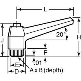 P131205_Female_Tapered_Adjustable_Handle - Line Drawing