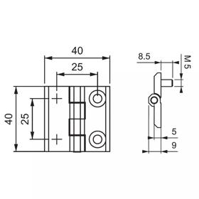 P020760_Half_Threaded_Stud_&_Half_Counter_Sunk_Leaf_PLD1