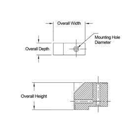 P160040_PCB_Mounting_Block - Line Drawing